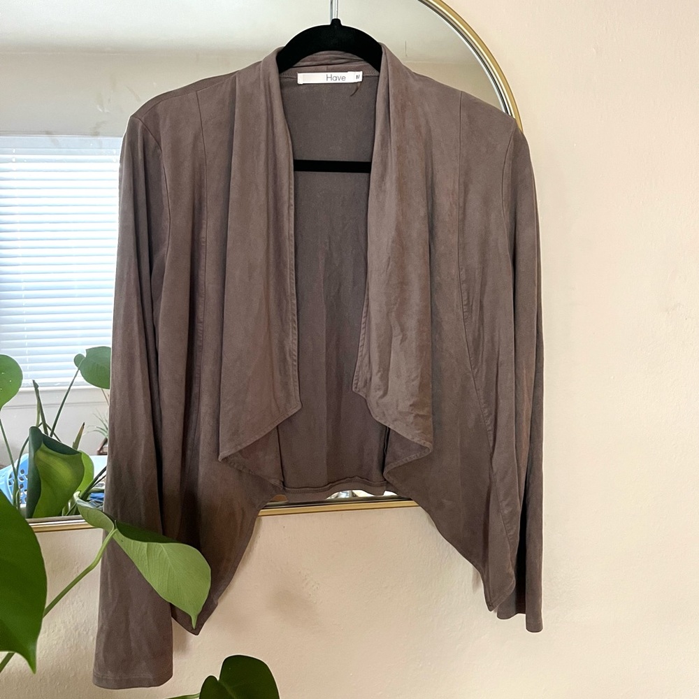 Suede brown jacket